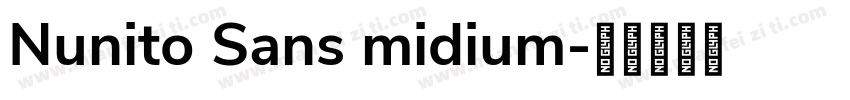 Nunito Sans midium字体转换
